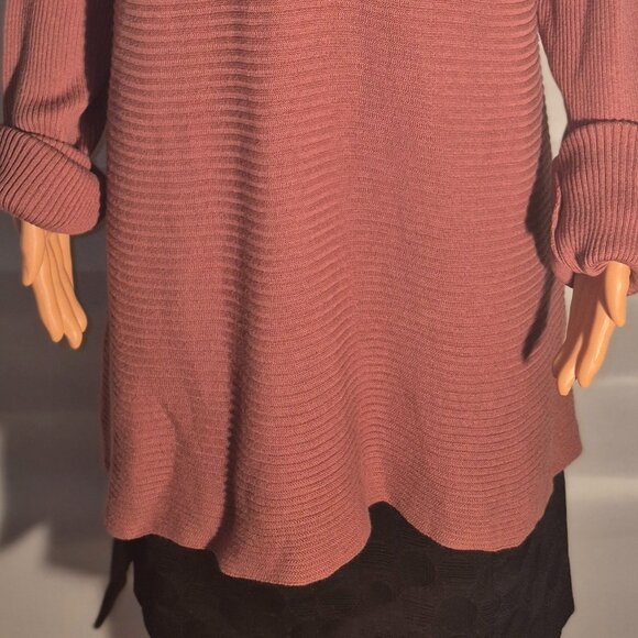 LOGO LORI GOLDSTEIN long Tunic top, Mauve in size XL - Picture 8 of 14